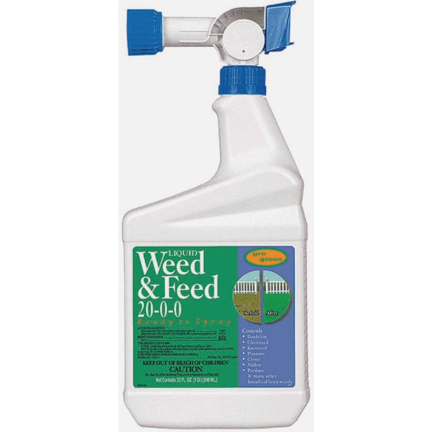 1-Qt. Liquid Weed & Feed 20-0-0 Rts Image 1