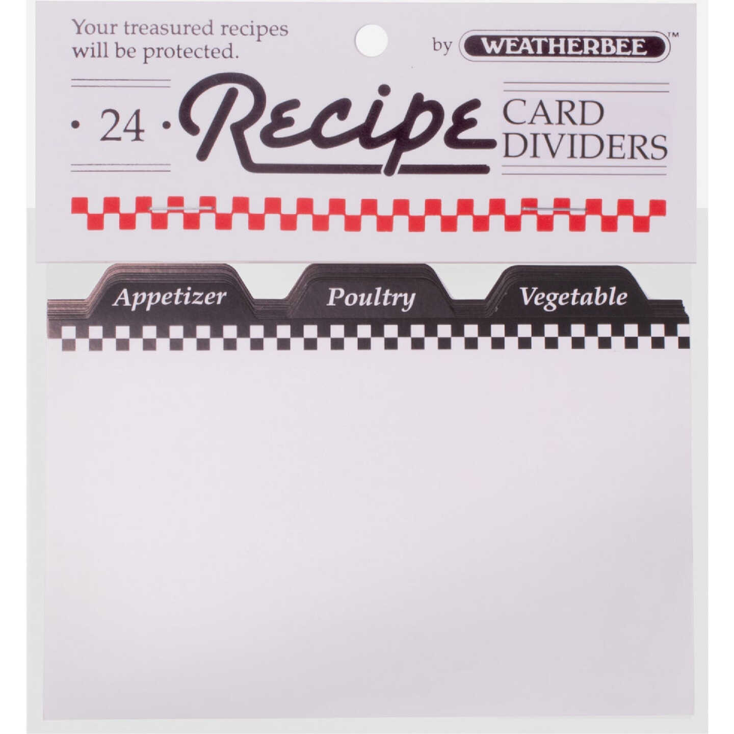 Weatherbee 3 In. x 5 In. Recipe Card Dividers (24-Count) Image 1