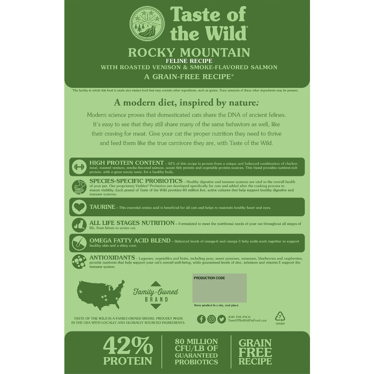 5-Lb. Taste Of The Wild Rocky Mountain Feline Image 2