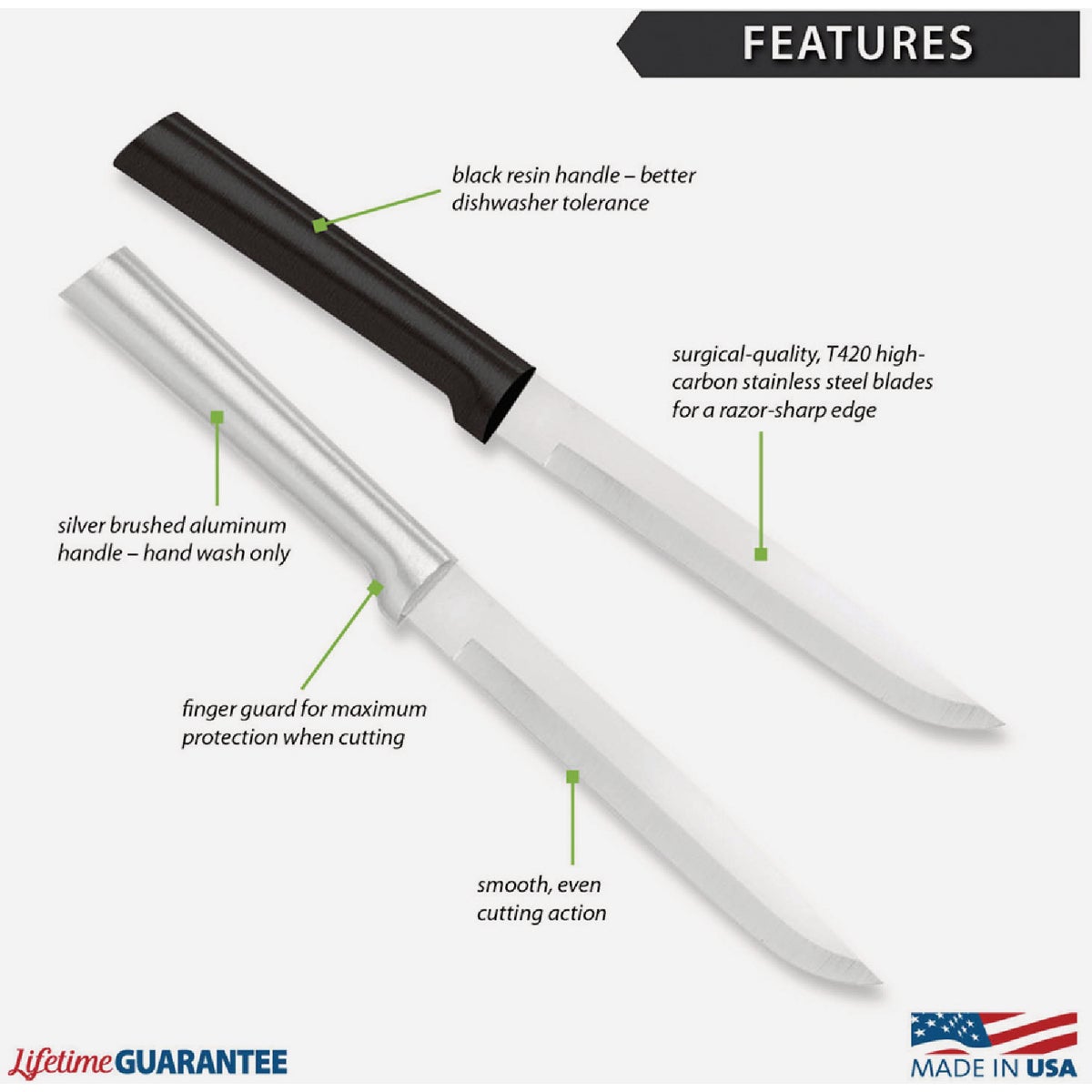 Rada Utility/Steak Knife, Silver Image 2