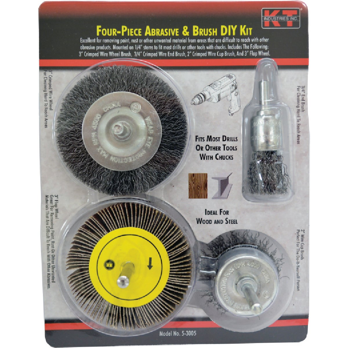 4-Pc. Abrasive Brush Set