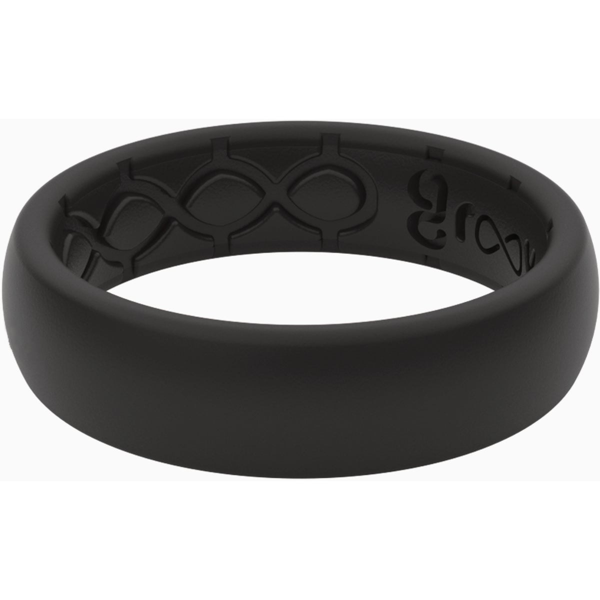 Groove Life Groove Ring Thin Solid Midnight Black Ring Size 7