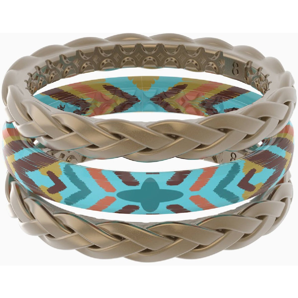 Groove Life Groove Ring Katie Van Slyke Unbridled 3 Band Set Size 8
