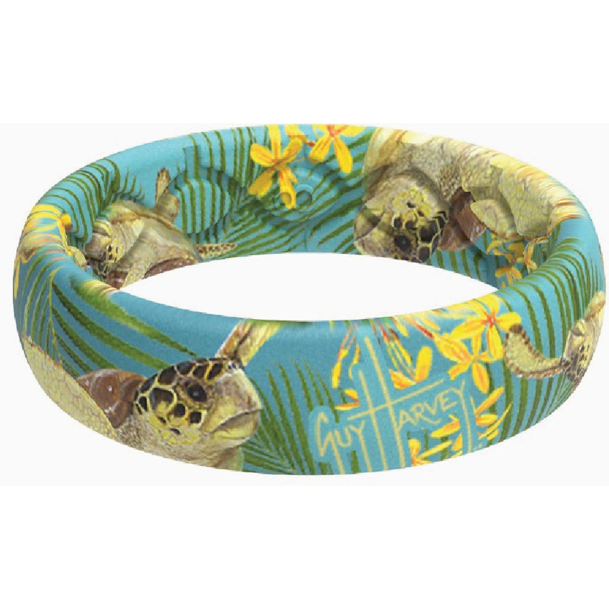 Groove Life Groove Ring Thin Guy Harvey Tropical Turtle Size 7