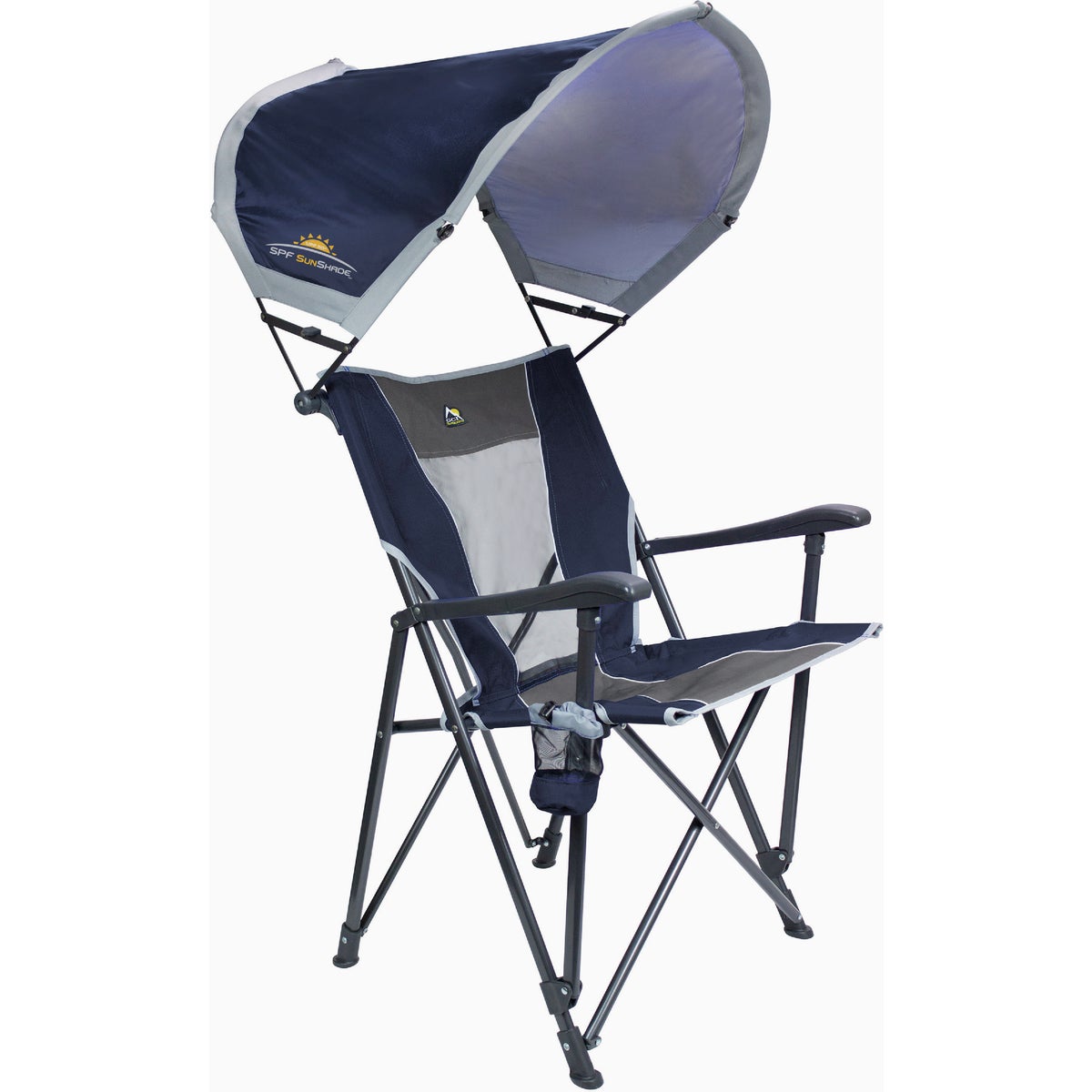 GCI Outdoor SunShade Indigo Nylon/Polyester Eazy Folding Chair