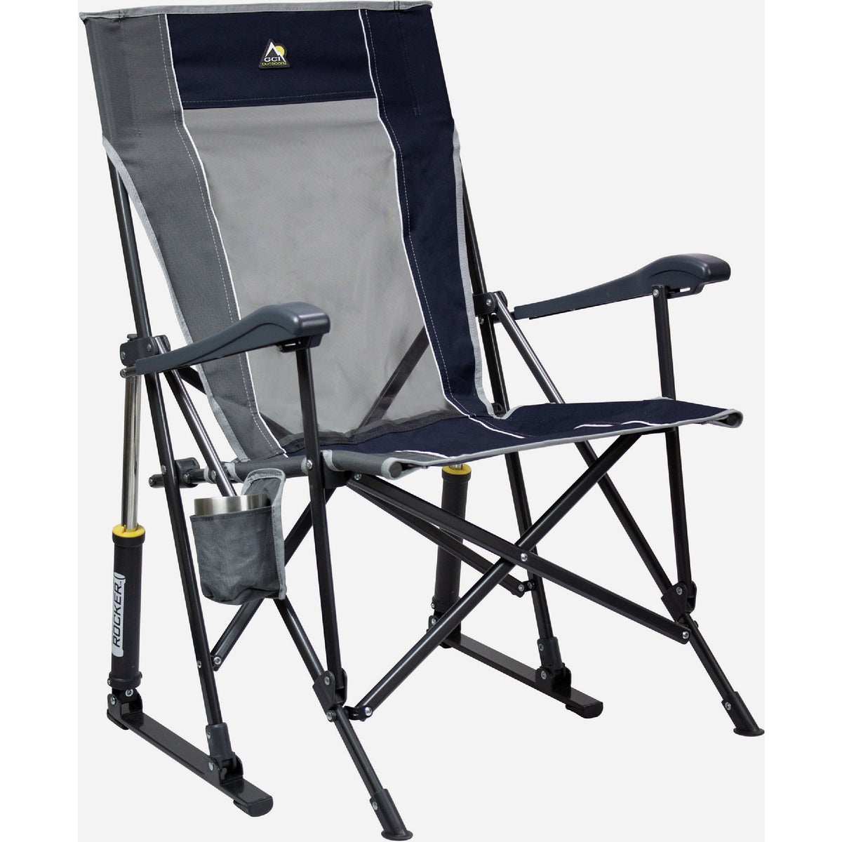GCI Outdoor RoadTrip Indigo Nylon/Polyester Rocker Folding Chair