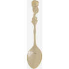 Fino 4.5 In. Gold-Plated Stainless Steel Rose Design Demi Spoon Image 1