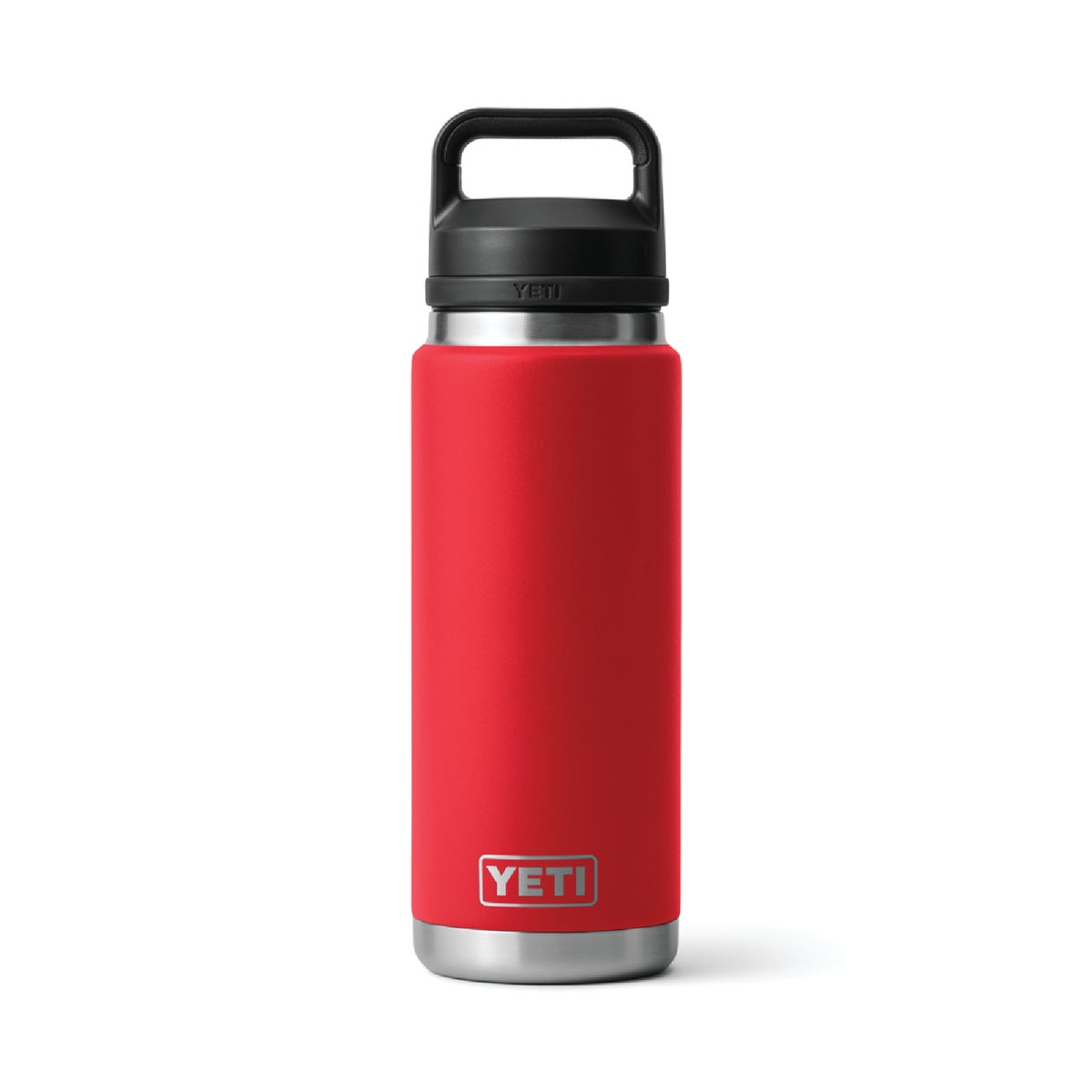 YETI Rambler 26 Oz. Stainless Steel Insulated Vacuum Bottle with Chug Cap, Rescue Red