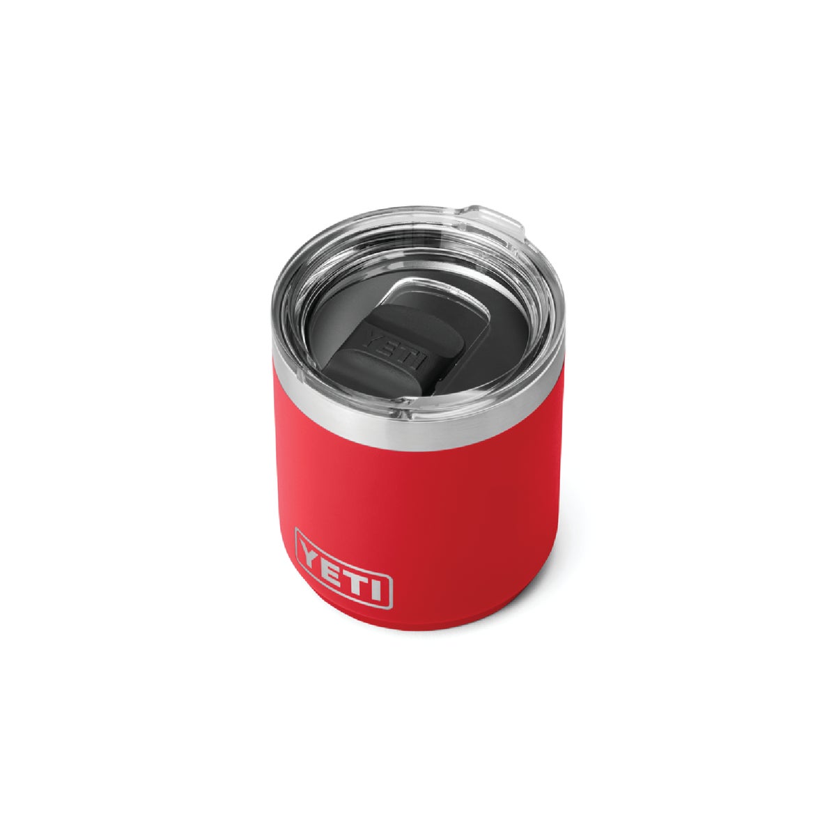 YETI Rambler 10 Oz. Stackable Lowball Insulated Tumbler with MagSlider Lid, Rescue Red Image 3