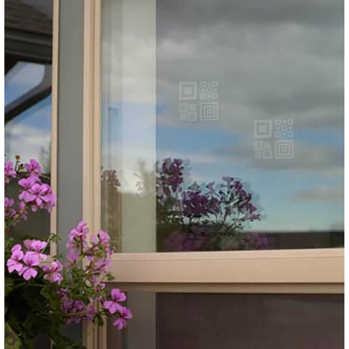 Window Alert Modern Square Decal 4 Pack Image 2