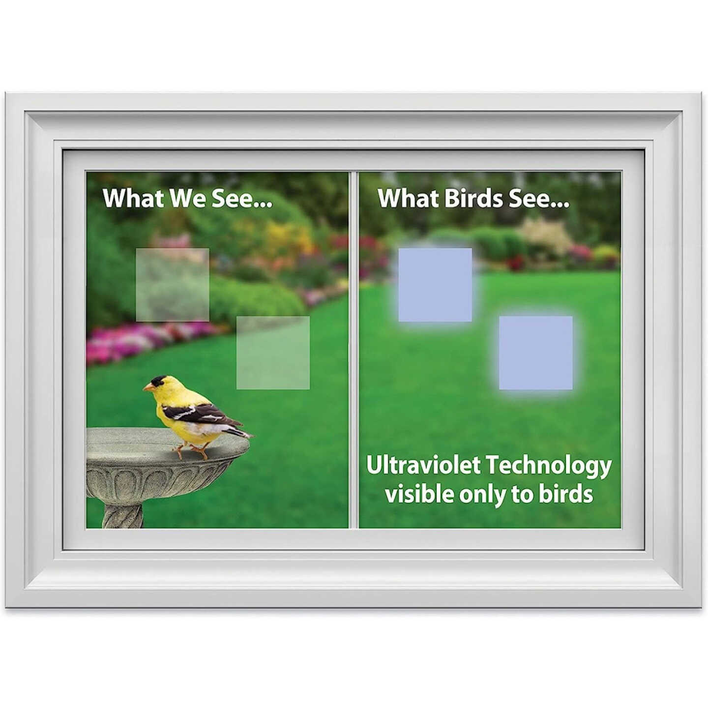 Window Alert Square Decal 4 Pack Image 1