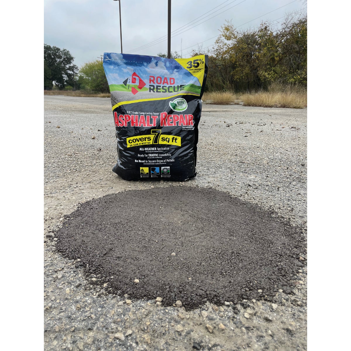 Road Rescue 50 Lb. Blacktop Patch Asphalt Repair Image 3