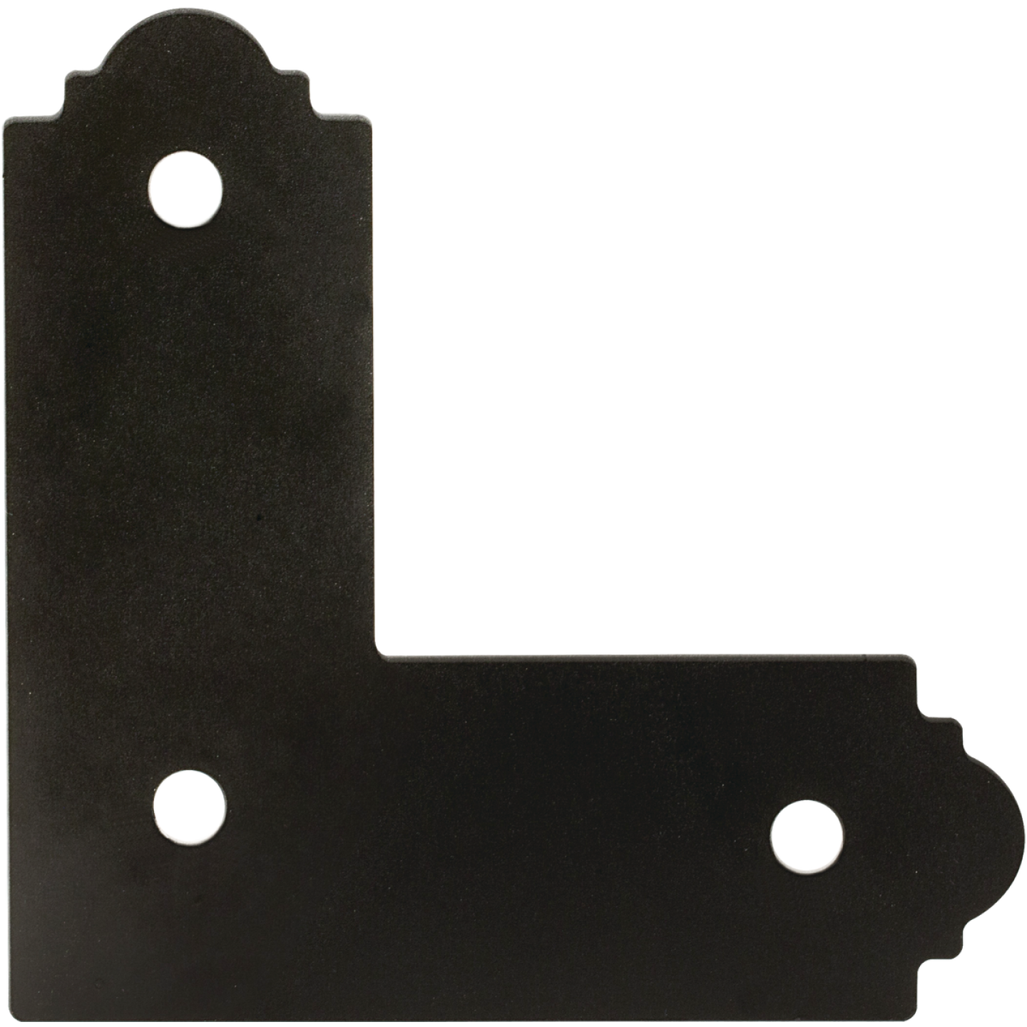 Simpson Strong-Tie Outdoor Accents Mission Collection ZMAX 4X4 Black L Strap Image 1