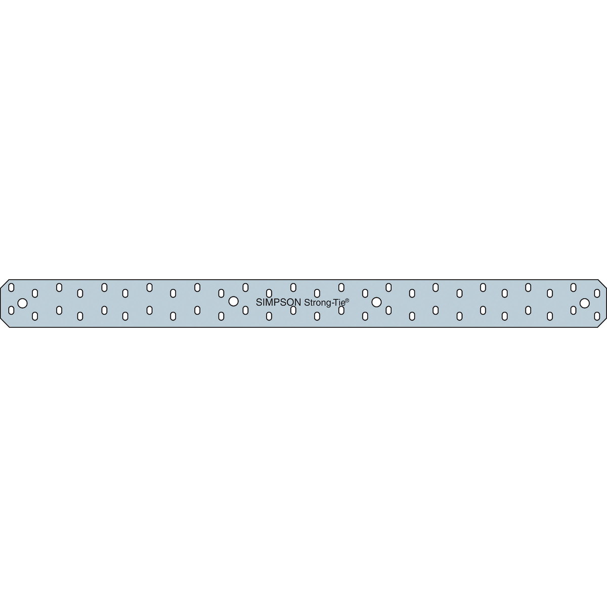 Simpson Strong-Tie 3 In. W x 40 In. L 16 ga Steel Strap Tie