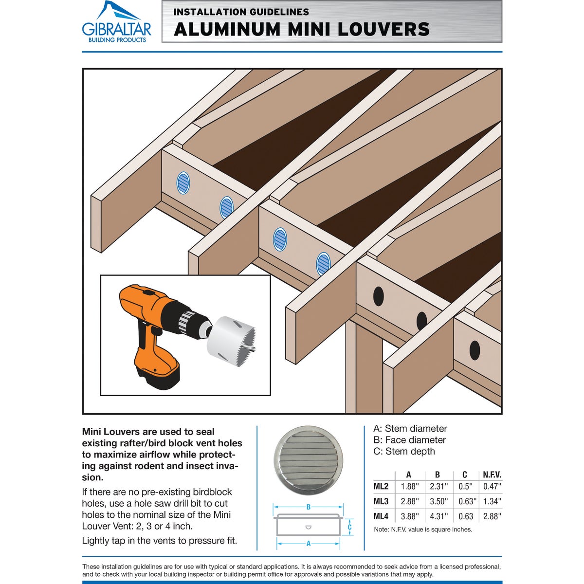 AirVent 3 In. Aluminum Mini Louver Soffit Vent (6 Count) Image 2