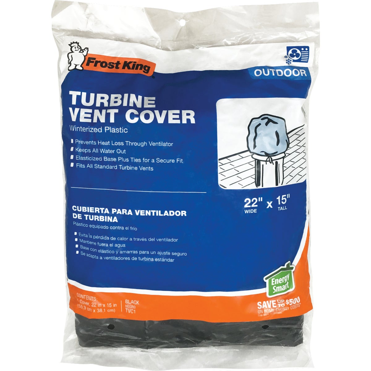 Frost King Winterized Plastic Turbine Vent Cover