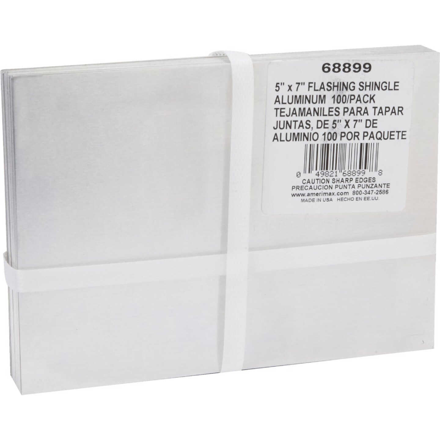 Amerimax 5 In. x 7 In. Mill Aluminum Step Flashing Shingle (100 Count) Image 1