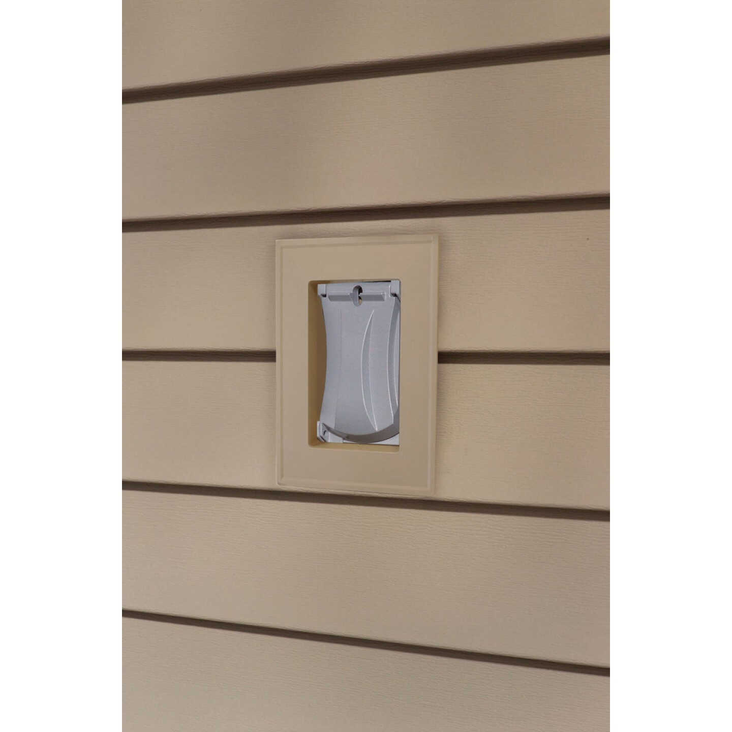 Ply Gem 5-1/4" x 7" Tan Vinyl Mounting Blocks Image 1
