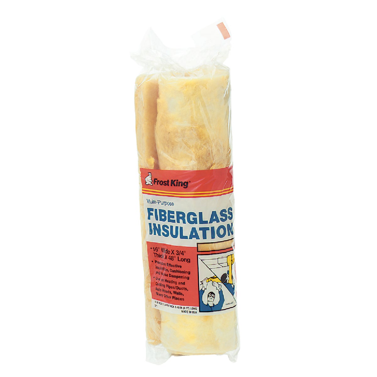 Frost King 16 In. x 48 In. Multipurpose Fiberglass Insulation