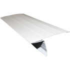 Klauer D5 Galvanized Steel Roof Edge Flashing with Hems, White Image 1