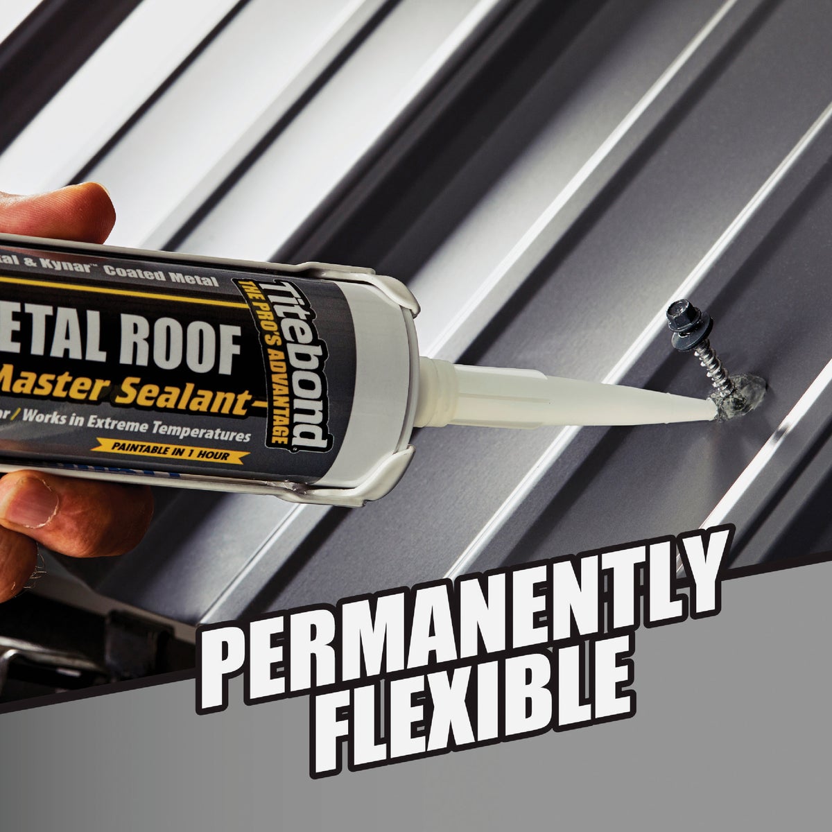 TiteBond Weathermaster 10 Oz. Off White Metal Roof Sealant Image 6