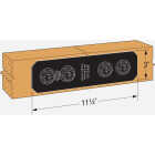 Simpson Strong-Tie Outdoor Accents Avant Collection ZMAX 4X 3 In. x 11-1/4 In. Black Strap Image 2