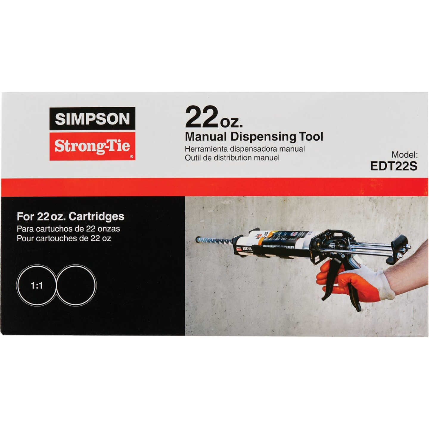 Simpson Strong-Tie EDT22S Steel Dispensing Tool for 22 Oz. Adhesive Cartridges Image 2