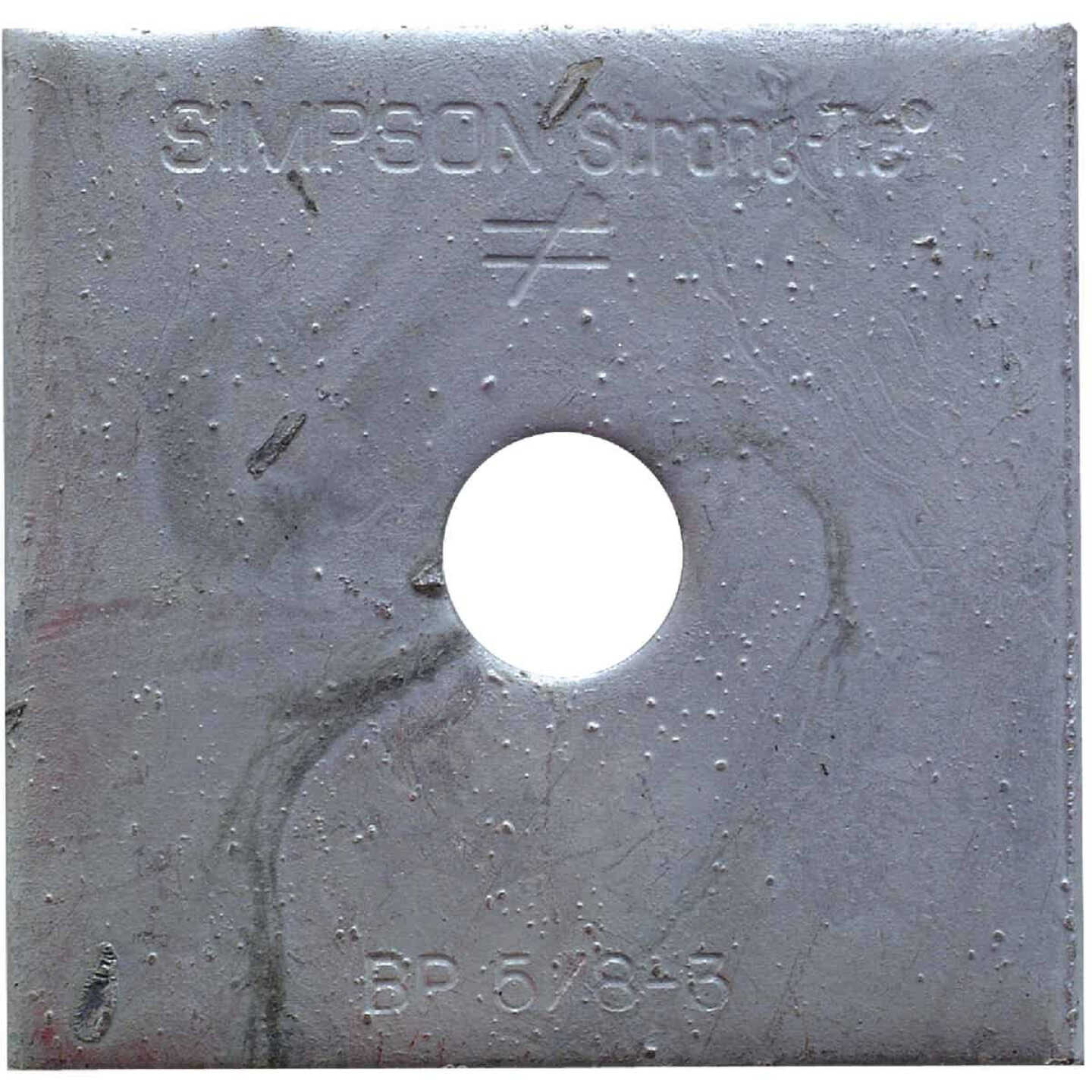 Simpson Strong-Tie 5/8 In. x 3 In. Hot Dipped Galvanized Steel Bearing Plate Image 1