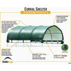 ShelterLogic 12 x 12 Ft. Green Corral Shelter Image 3