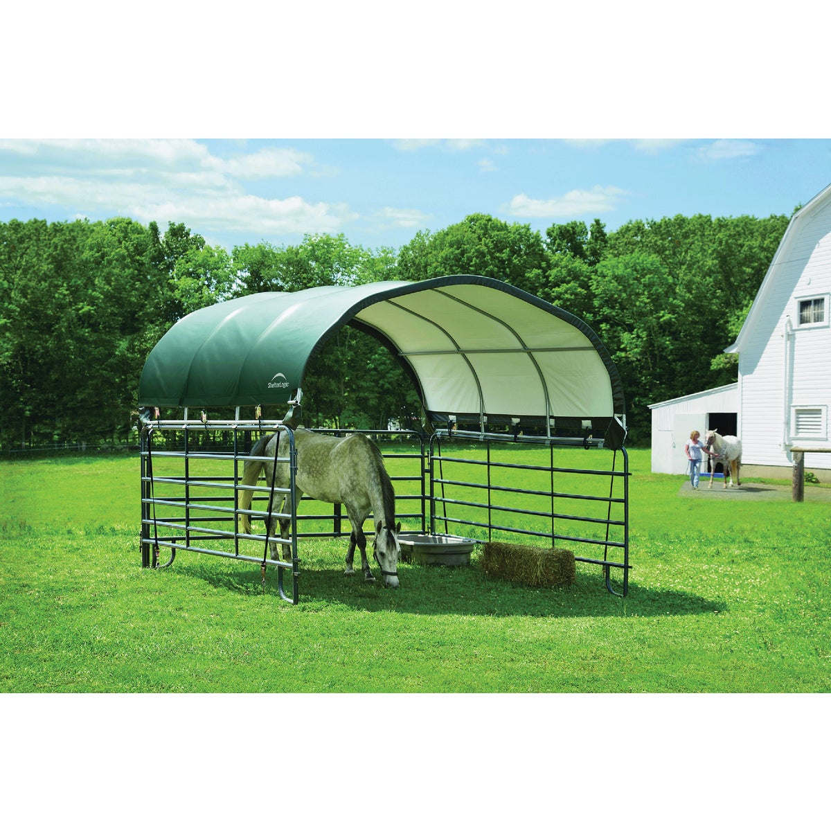 ShelterLogic 12 x 12 Ft. Green Corral Shelter Image 2