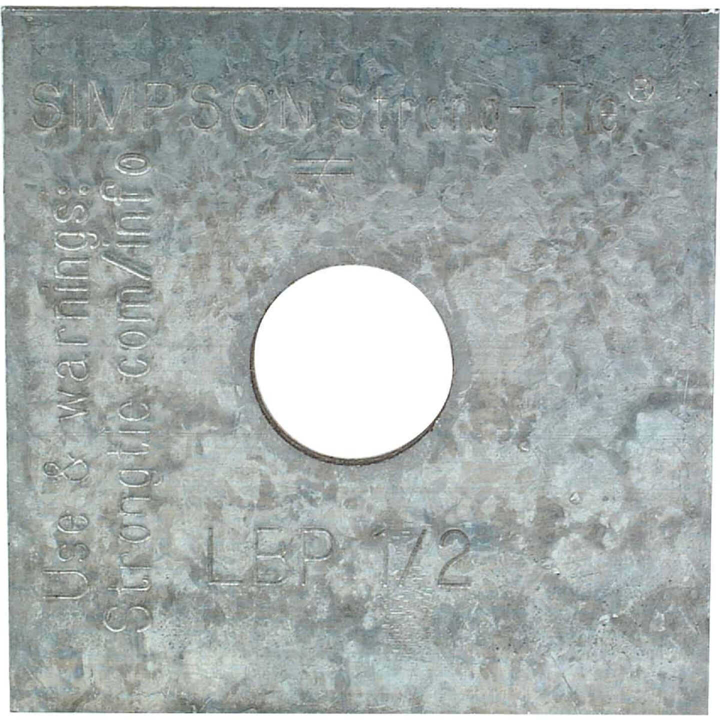 Simpson Strong-Tie 1/2 In. x 2 In. x 9/64 In. Galvanized Steel Bearing Plate Image 1