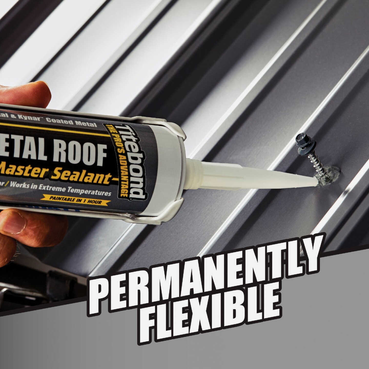 TiteBond Weathermaster 10 Oz. Transparent Metal Roof Sealant Image 6