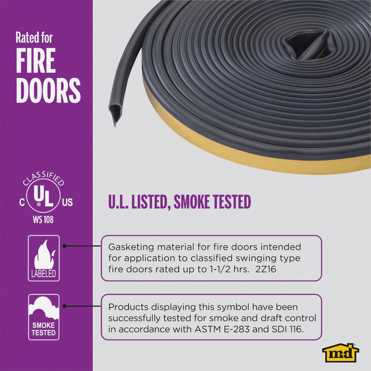 M-D Building Products 20 Ft. Black Silicone Gasket Seal for Doors and Windows Image 6