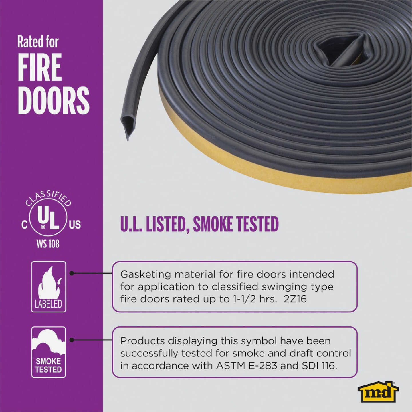 M-D Building Products 20 Ft. Black Silicone Gasket Seal for Doors and Windows Image 6