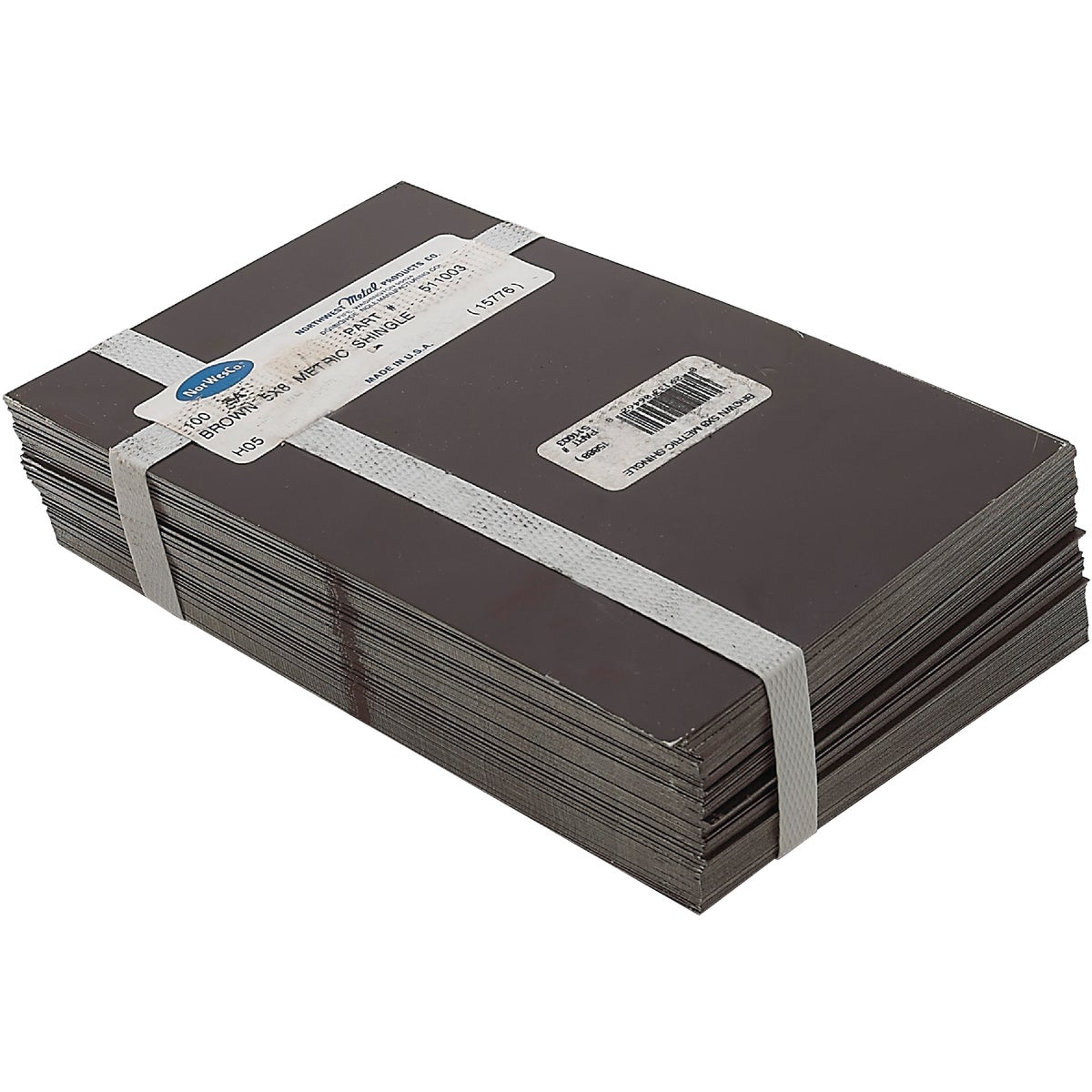 NorWesco 8 In. x 12 In. Brown Galvanized Step Flashing Shingle Image 2