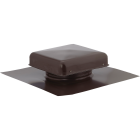 NorWesco 7-3/4" Galvanized Steel Brown Static Roof Mount Attic Vent Image 1