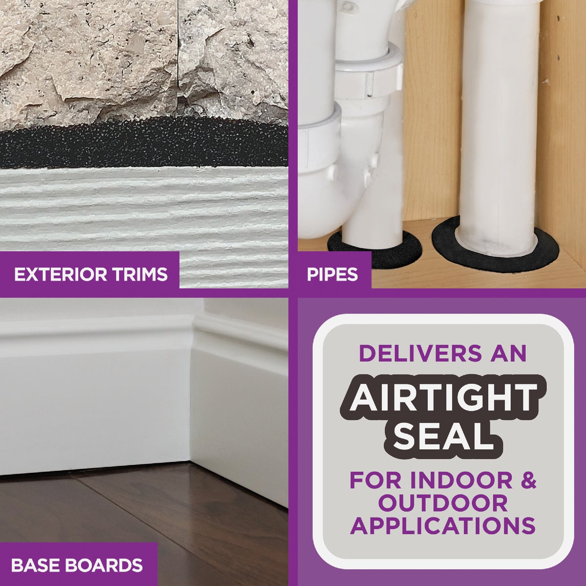 M-D Building Products PLATINUM 1 In. Neutral Expandable Foam Weatherseal for Uneven Gaps Image 6