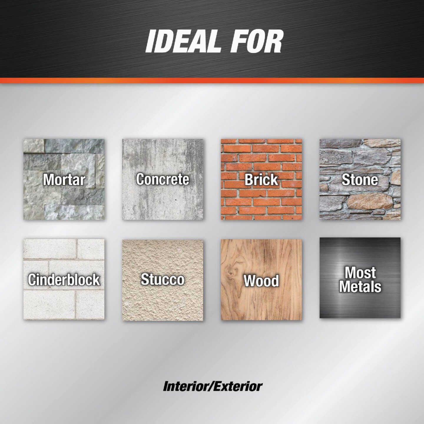 DAP Textured Mortar 10.1 Oz. Gray Premium Elastomeric Filler & Sealant Image 3