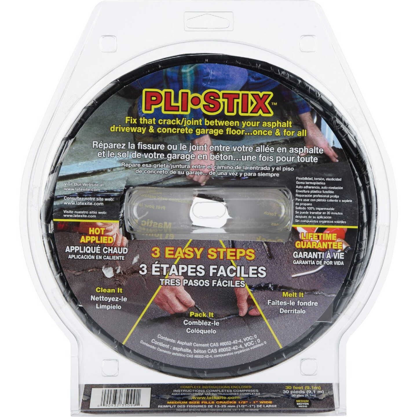 Latex-ite Pli-Stix 30 Ft. Driveway Crack and Joint Filler Image 4