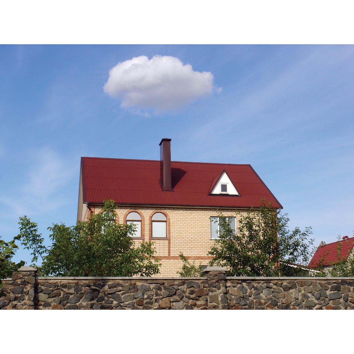 Ondura Premium 38 In. x 79 In. Red Roofing Panel Image 2