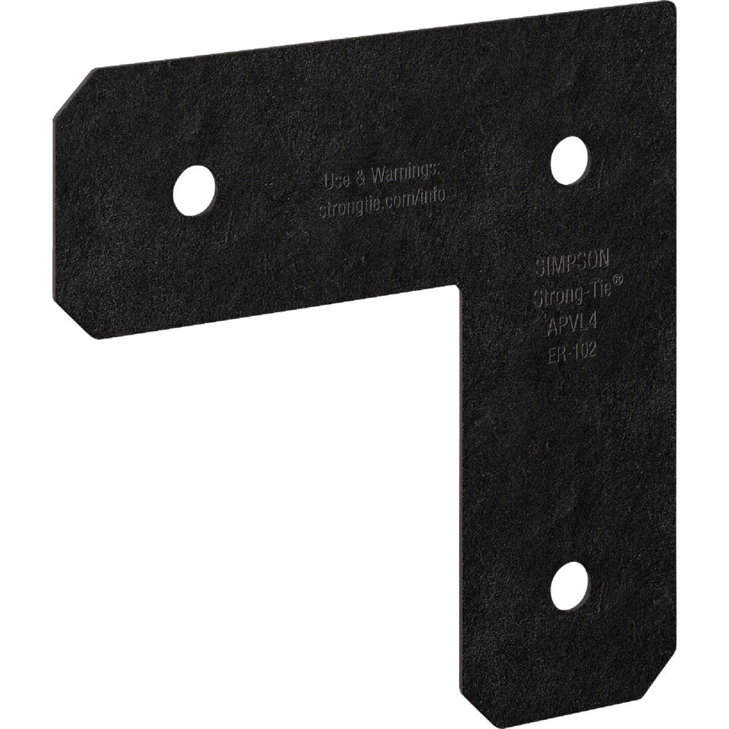 Simpson Strong-Tie Outdoor Accents Avant Collection ZMAX 4X4 Black L Strap Image 1