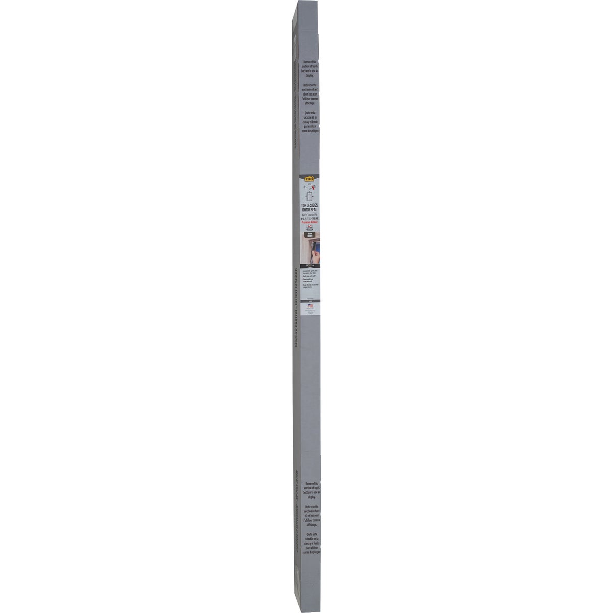 M-D Building Products 81 In. Premium Rubber PLATINUM Top and Sides Door Seal for Doors with Kerf/Channel, Brown Image 2