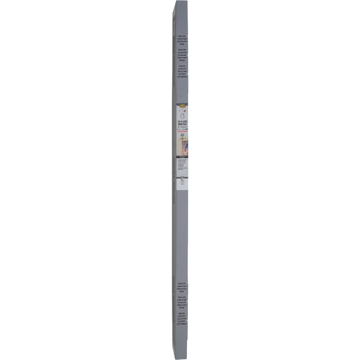 M-D Building Products 81 In. Premium Rubber PLATINUM Top and Sides Door Seal for Doors with Kerf/Channel, Beige