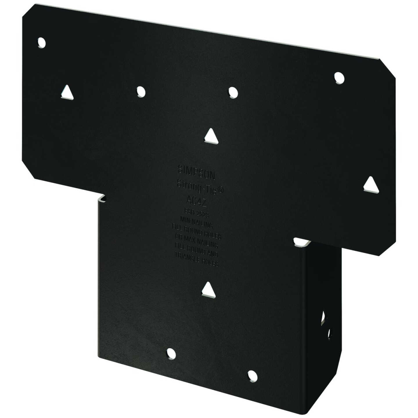Simpson Strong-Tie Outdoor Accents ZMAX 4 In. x 4 In. Black Adjustable Post Cap Image 1