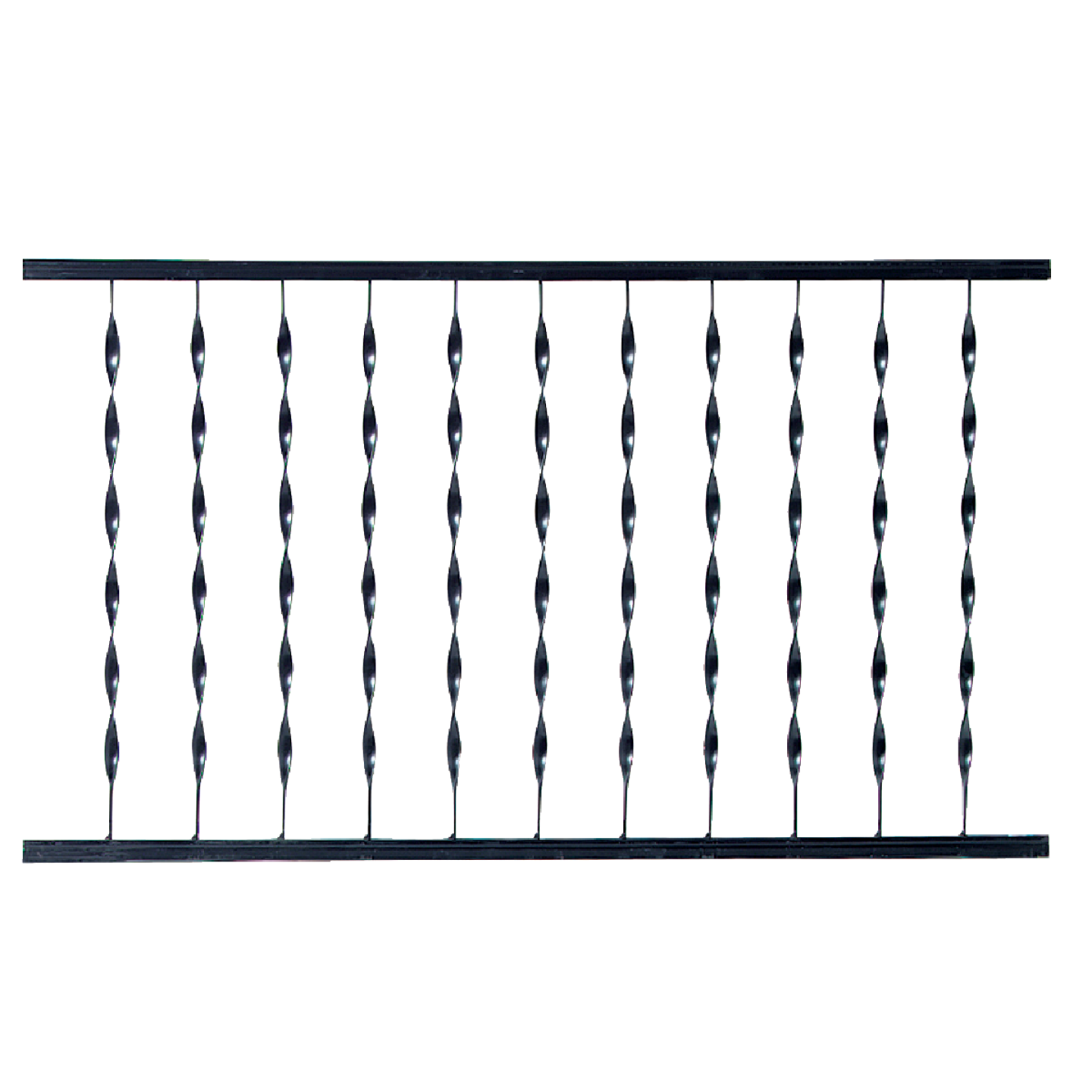 Gilpin Windsor Plus 32 In. H. x 6 Ft. L. Wrought Iron Railing Image 1