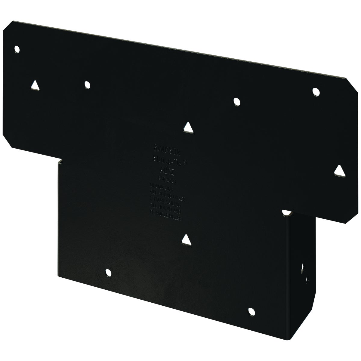 Simpson Strong-Tie Outdoor Accents ZMAX 6 In. x 6 In. Black Adjustable Post Cap
