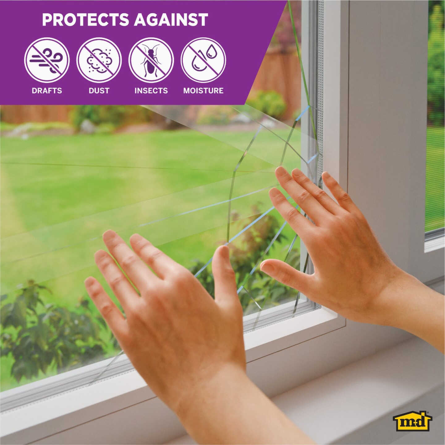 M-D Building Products 100 Ft. Transparent Weatherseal Tape for Windows & Vents Image 6