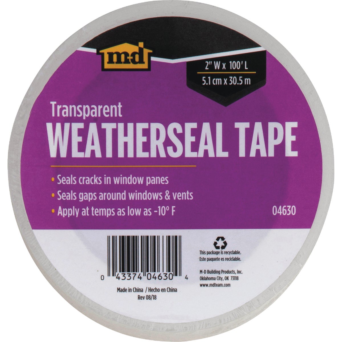 M-D Building Products 100 Ft. Transparent Weatherseal Tape for Windows & Vents Image 8