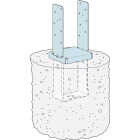 Simpson Strong-Tie 4 In. x 4 In. 12 ga Hot Dipped Galvanized Standoff Column Base Image 3
