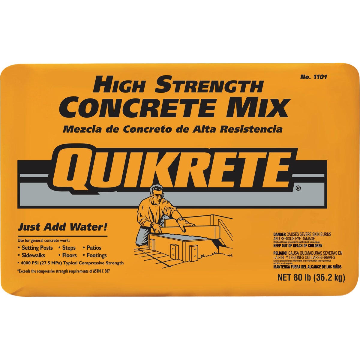 Quikrete 80 Lb. High Strength Concrete Mix
